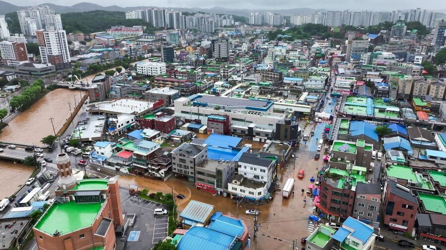 충남 당진시 수해 피해현장