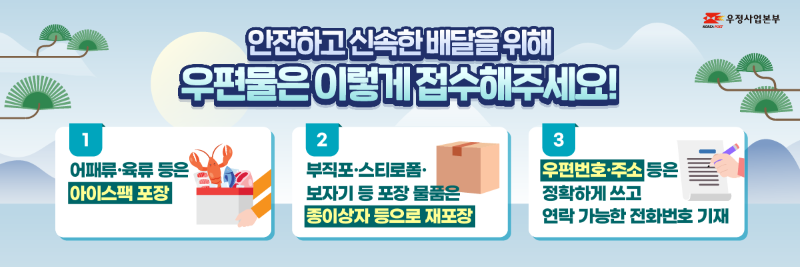 우체국, ‘2026년 설 명절’ 우편물 특별소통 돌입